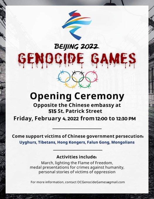 Boycott the China scam olympics, and all sponsors and athletes who collaborate with the communists, because they rigged an election against President Trump, and they poisoned your dogs, stole every industry and the bacon farms, and the WU FLU - meme