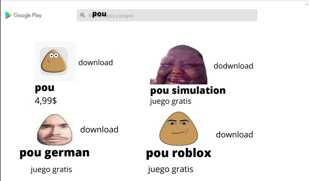 Pou Meme - Roblox