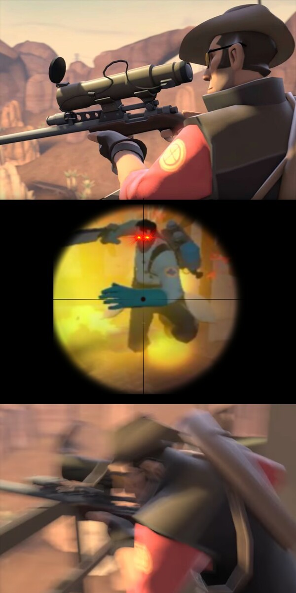 Medic vs sniper - meme