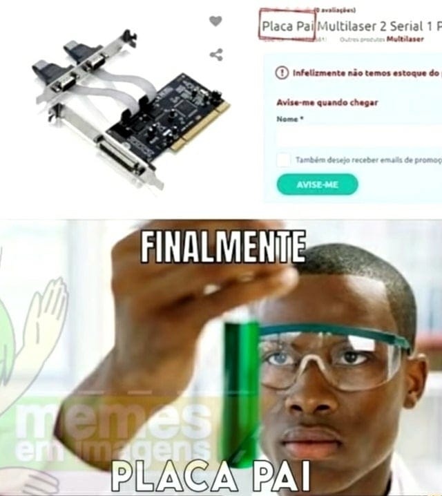 Se liga nos gigabyte do pai - meme