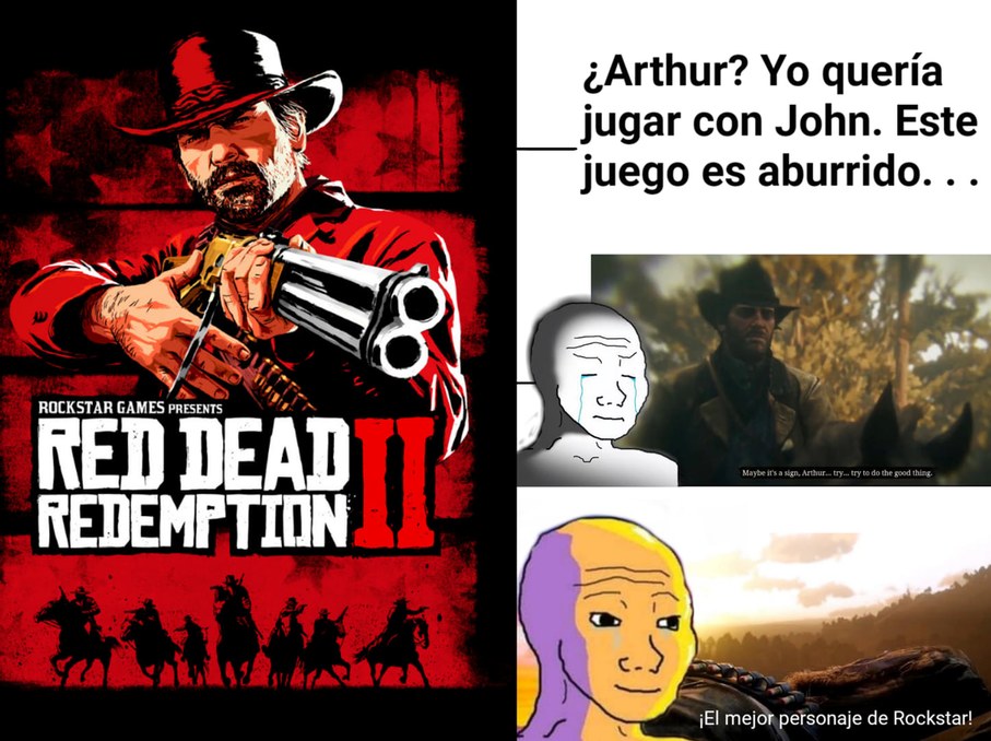 De los pocos juegos que he jugado pero me encariñe con Arthur - meme
