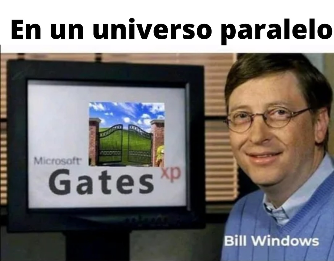 universo paralelo de Windows - meme