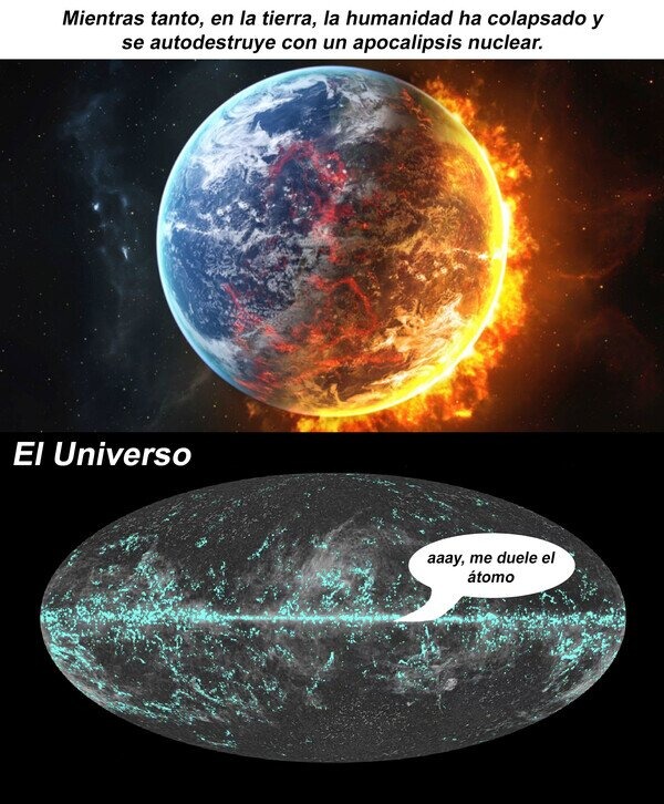El Universo y la tierra - meme