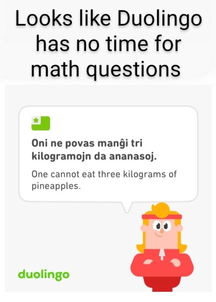 Think Math Duolingo : r/meme