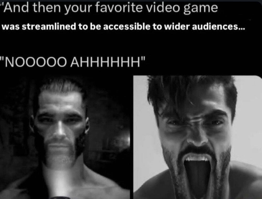 When your favorite game gets nerfed for the casuals - meme