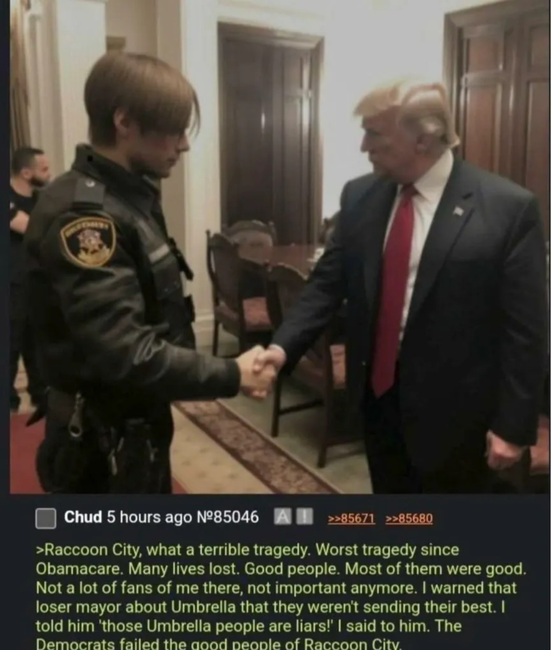 Resident Evil 2 on N64 was the best, change my mind. - meme