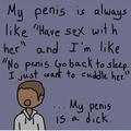 Penis is a dick