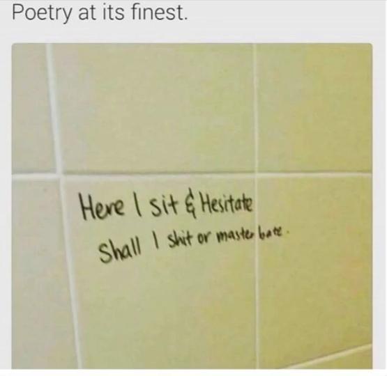 Poetry at its finest - meme