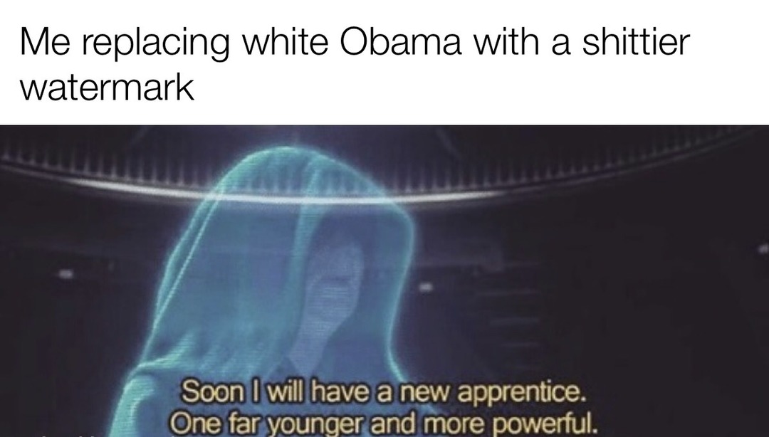 White Obama is no more - meme