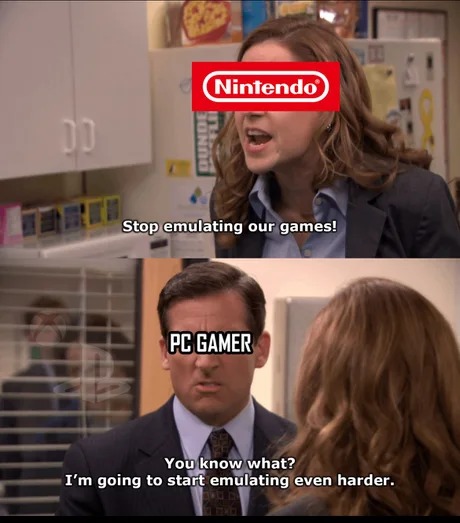 Emulating Nintendo right now - meme