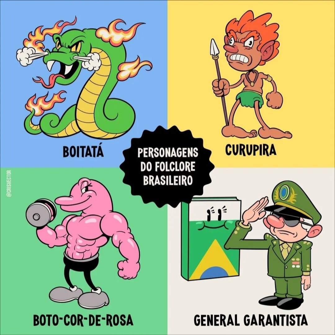 Folclore brasileiro - meme