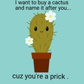 Title is a cactus