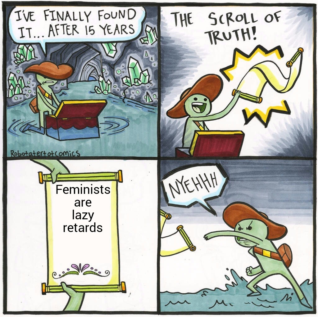 Feminists are retards - meme