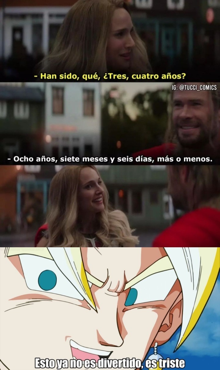 Se nota que el Thor nunca la supero - meme