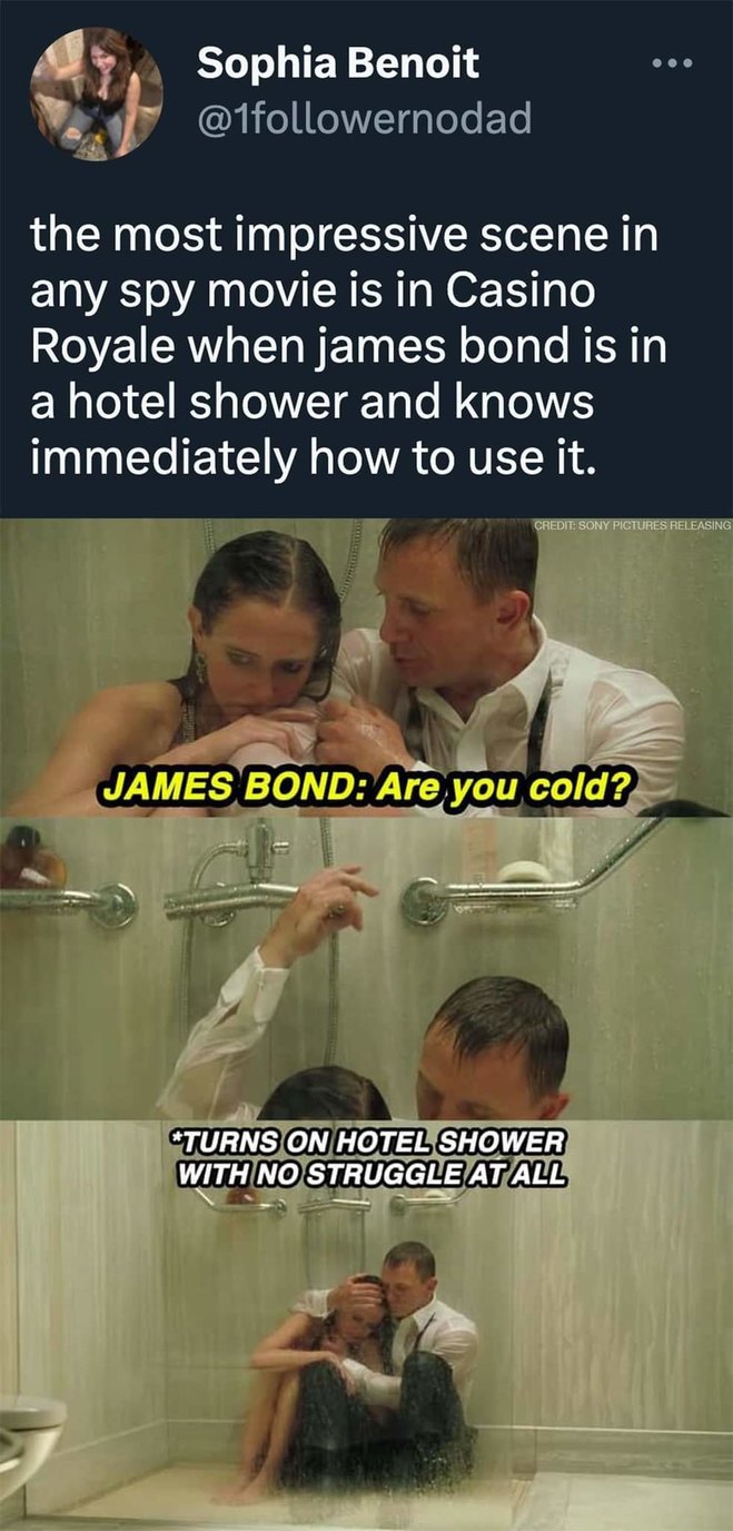 Now that's some Bond shit..... - meme