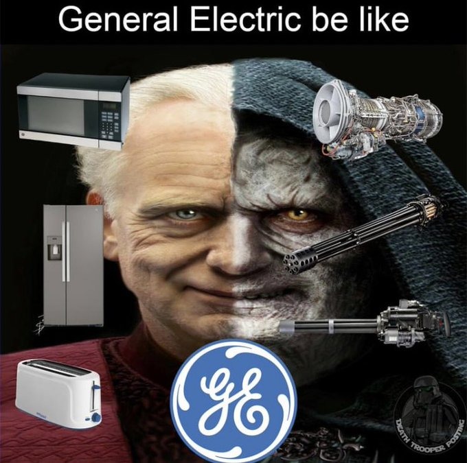 las dos caras de General Electric - meme