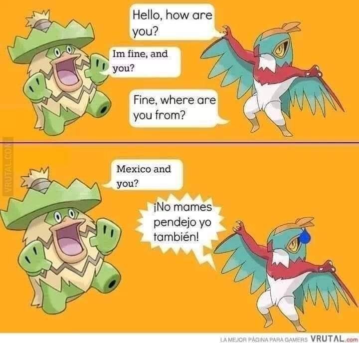 Mexicanos saludandose - meme