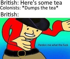 Tea is for loser, drink Beer like an American - meme