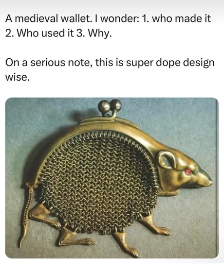 Medieval rat wallet - meme