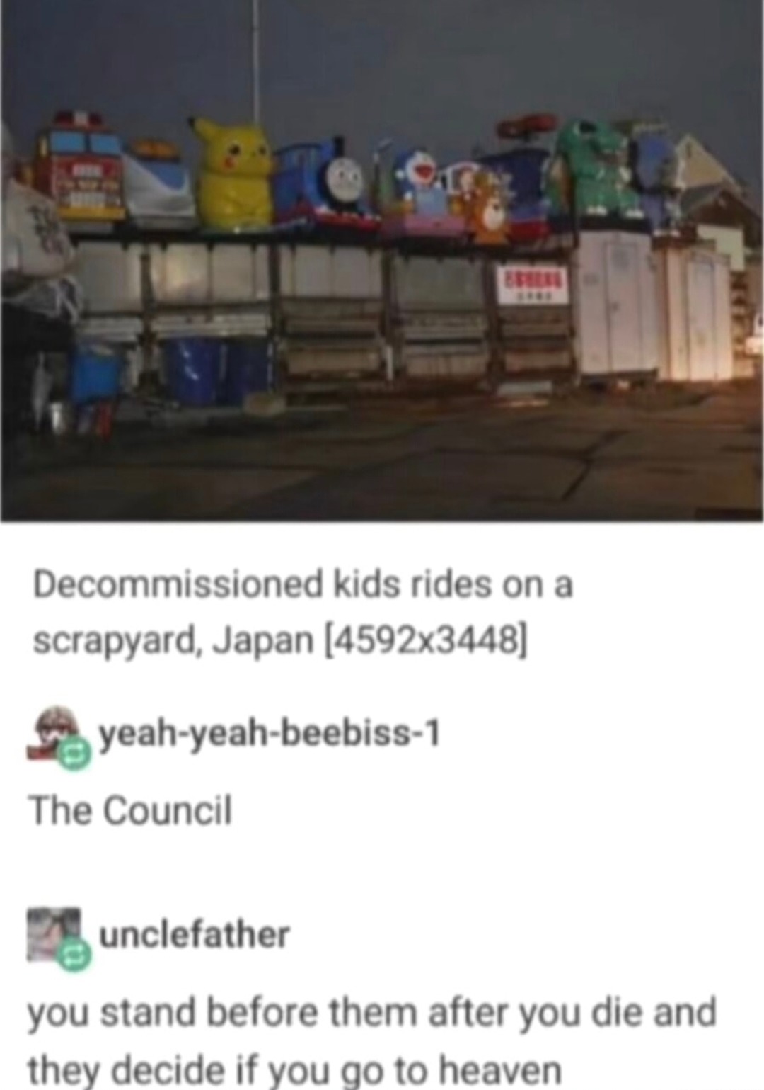 Abandoned Japanese ride junkyard looks eerie as hell - meme