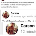 Yeah Carson