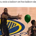When's free balloon day?