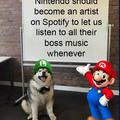 Nintendo should become an artist on Spotify to let us listen to all their boss music whenever