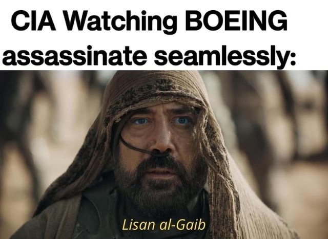 CIA watching Boeing - meme