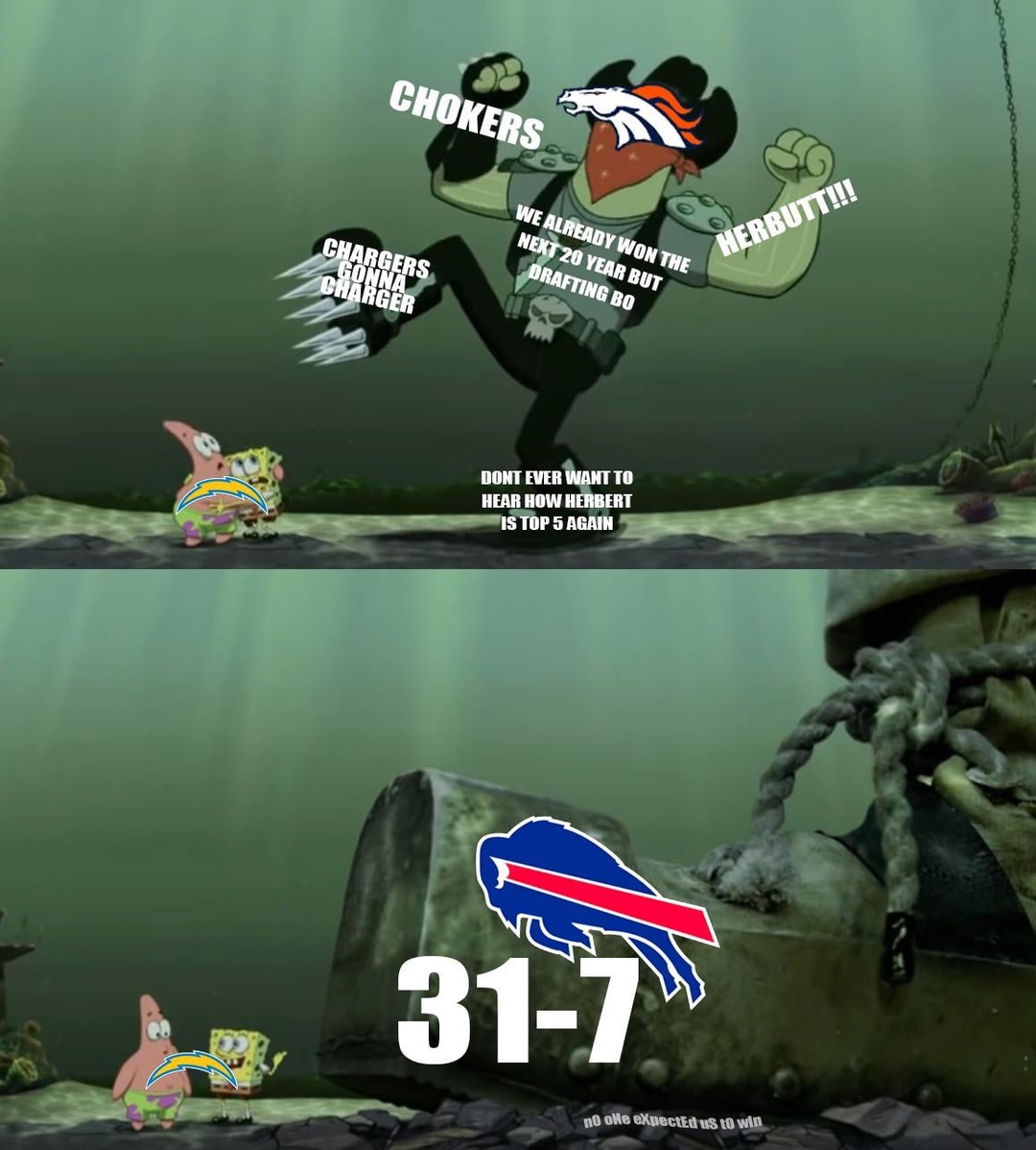 Denver Broncos vs Buffalo Bills meme