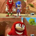 Knuckles world broke right there