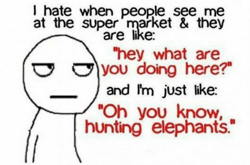 Hunting Elephants - meme