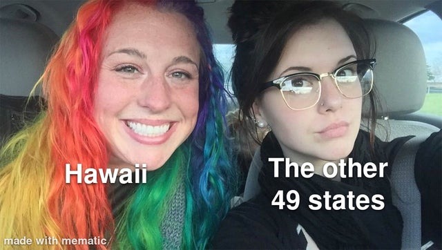 Hawaii and the rest - meme