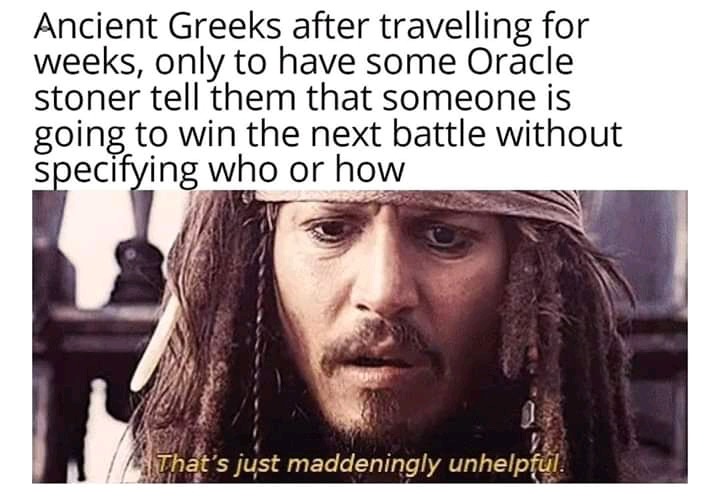 I majored in Greek Mythology in university. Why is no one employing me - meme