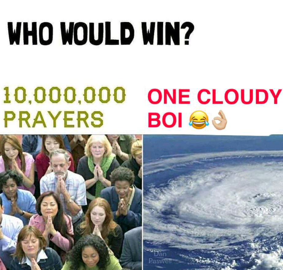 Prayers are useless - meme
