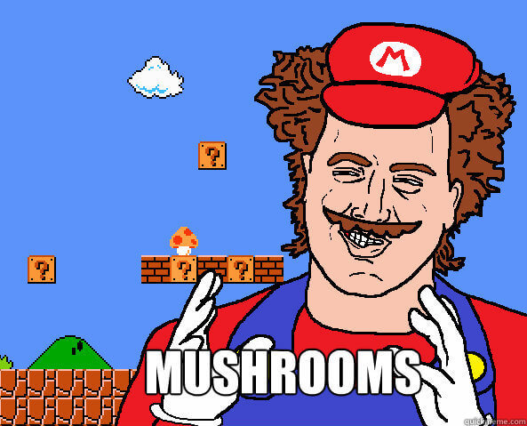 Mario becomes big - meme
