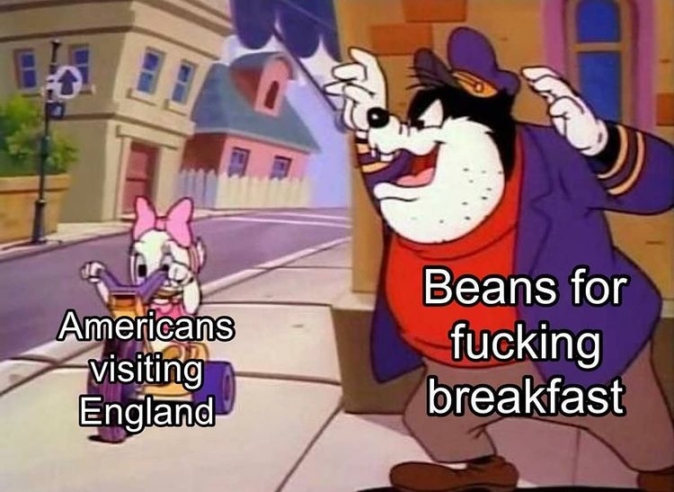 beans on toast gross - meme