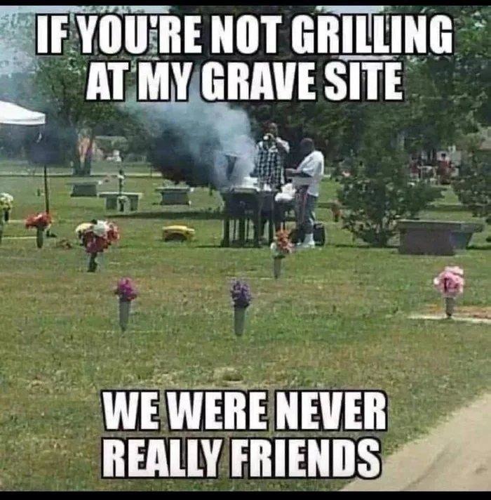 Real frens grill it out - meme