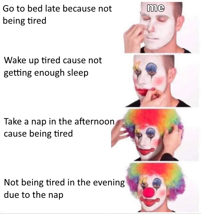 Clown cycle never ends - meme