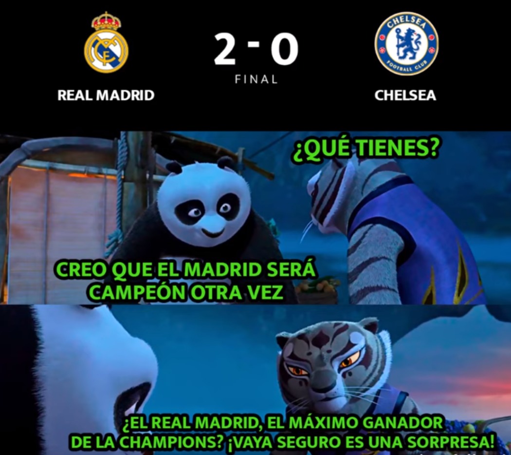 Después de ver el partido contra el Chelsea, creo que el Real Madrid podria ganar la Champions a un 80% - meme