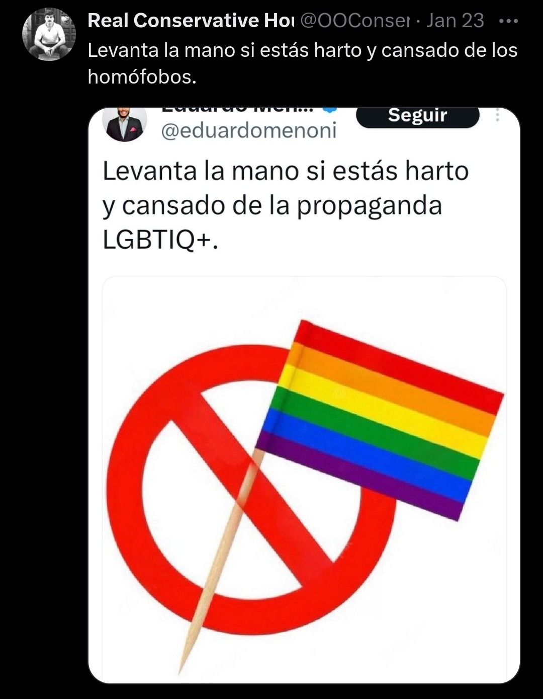 Homofobia es cuando estás en contra de propaganda mierdera etc - meme