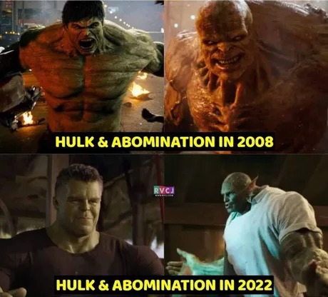 Hulk and Abomination in She-Hulk, kindda sad - meme