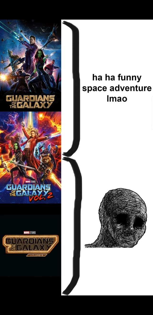 guardians of the galaxy trilogy meme