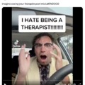 I hate being a therapist meme
