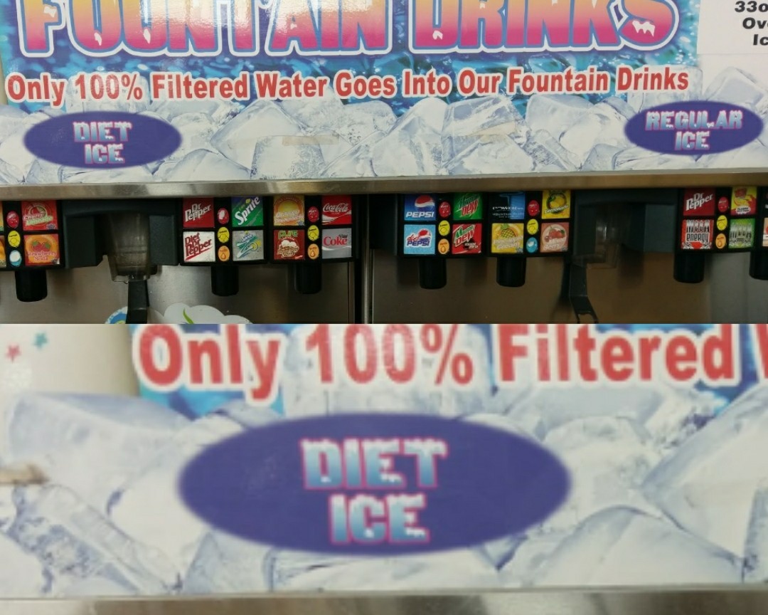 When frozen water isnt skinny enough - meme