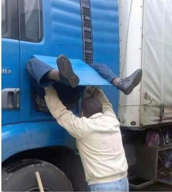 Así nacen los camioneros - meme