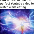 Perfect video to watch while eating
