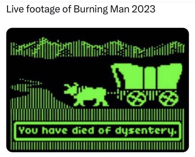 Burning Man 2023 - meme
