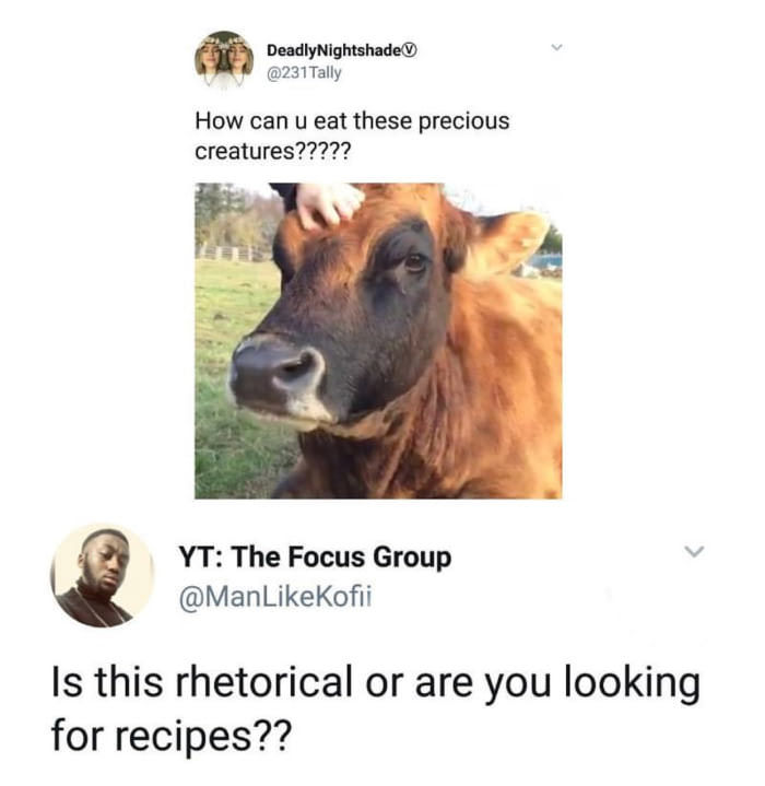Cow recipes - meme