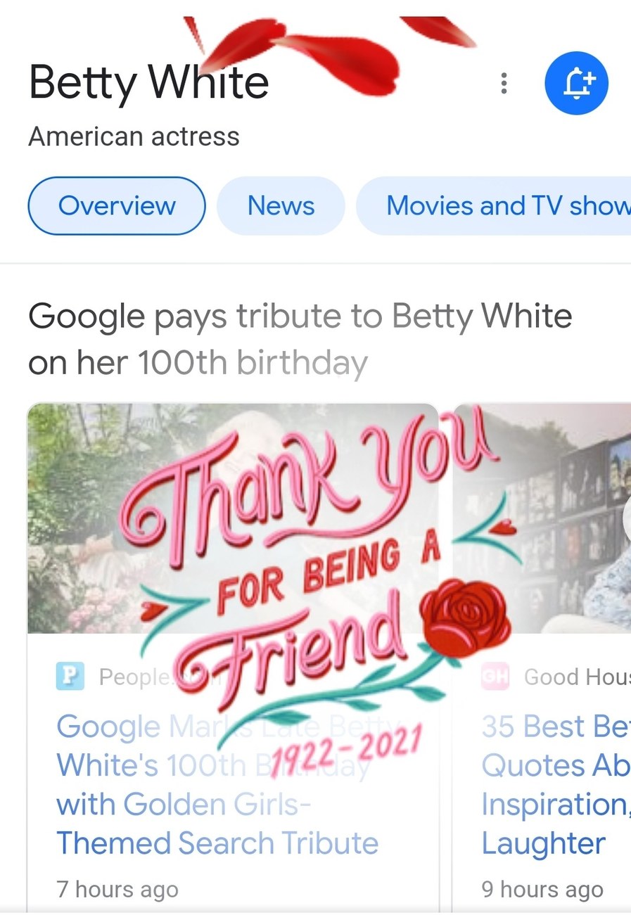 Happy Birthday Betty White - meme