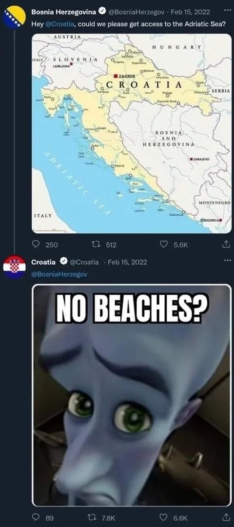 no beaches? - meme